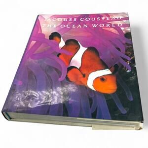 The Ocean World of Jacques Cousteau Hardcover Coffee Table Picture Photography